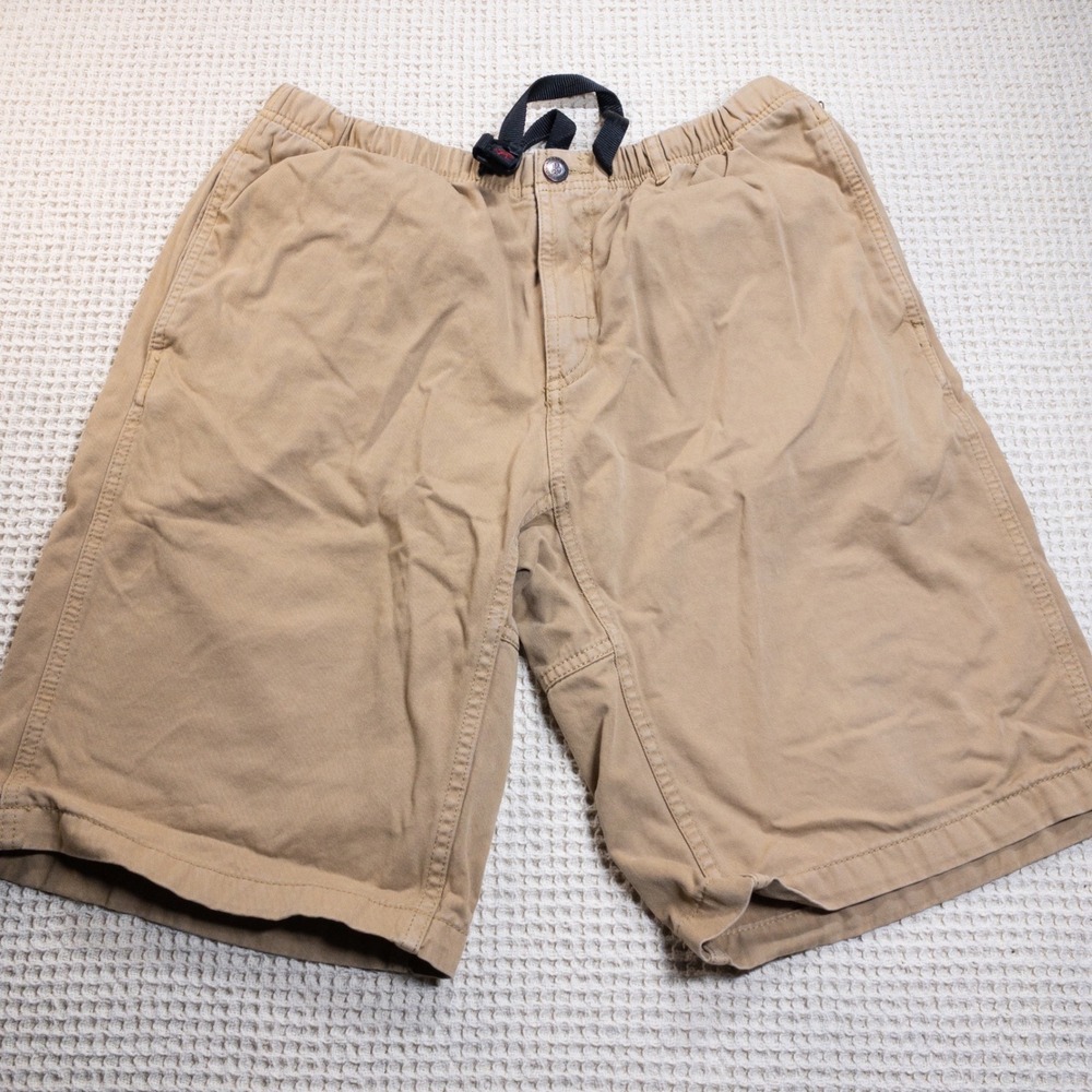Gramicci G-Shorts Mens Large Khaki Tan Cotton Twill Climbing Hiking Shorts Belt